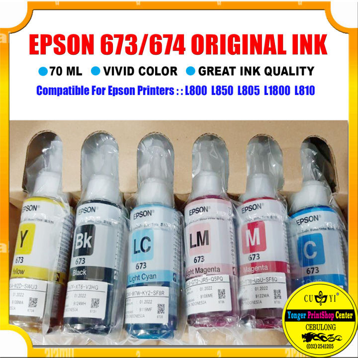 Epson 674 ориг хор BK, LC, LM, Y, M, C